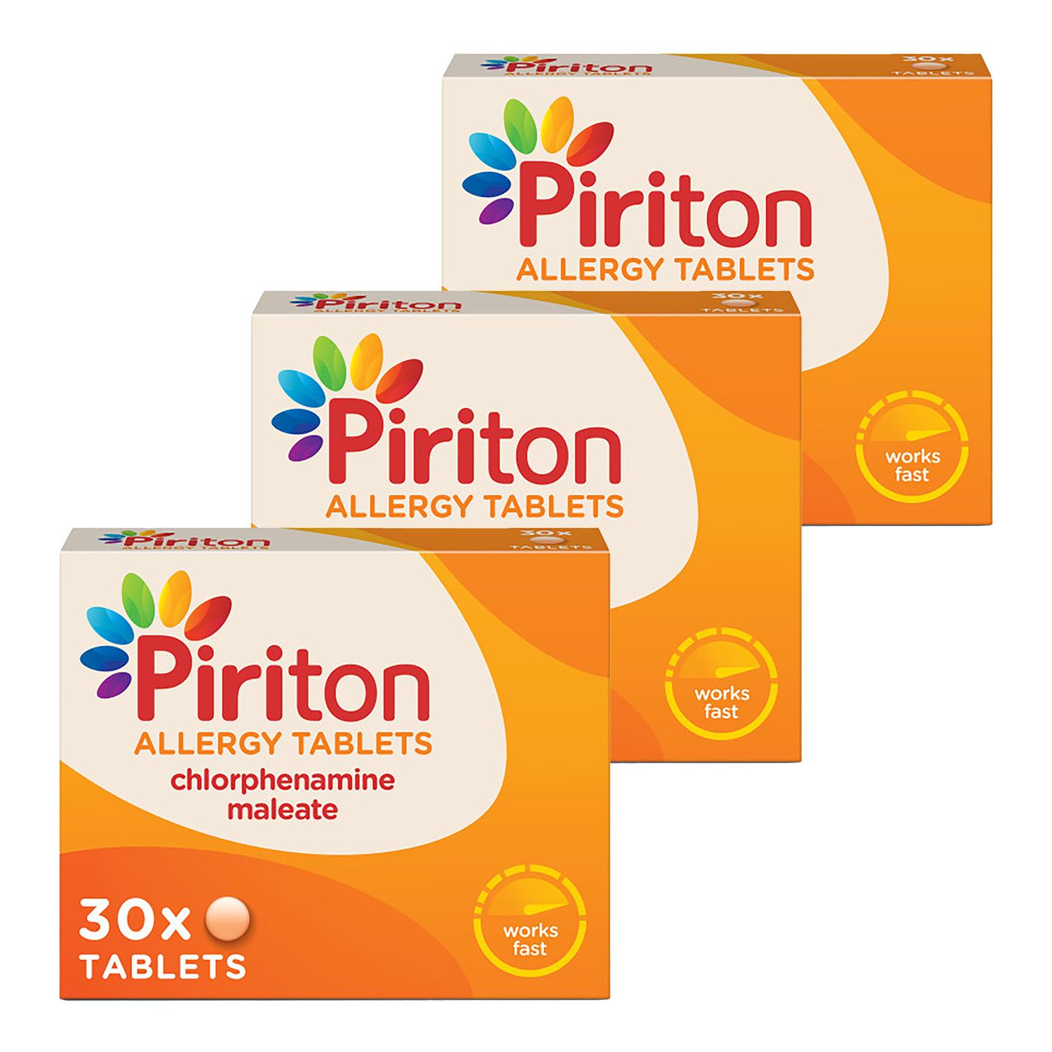Piriton Hayfever & Allergy 30 Tablets Image 1