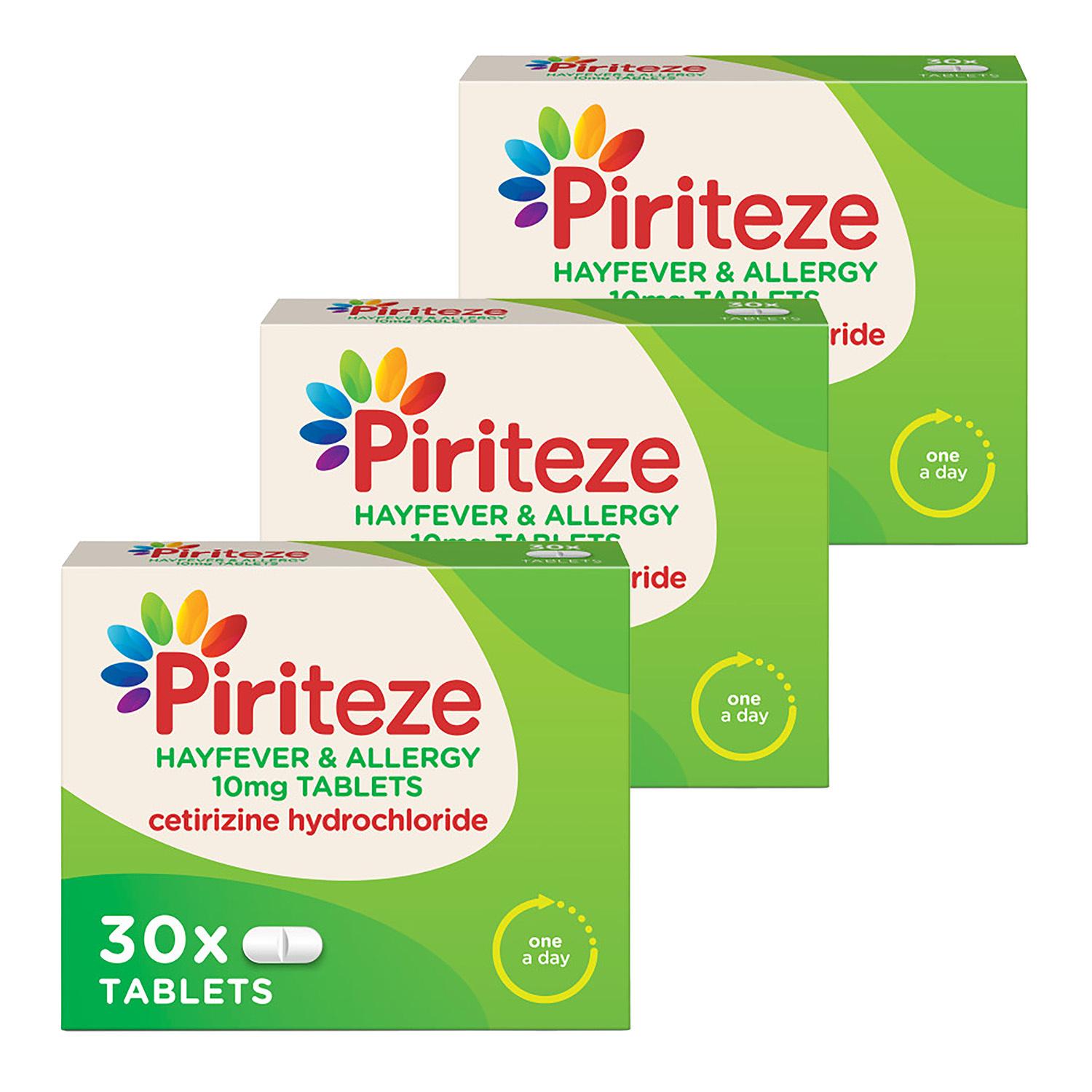 Piriteze Antihistamine Allergy Relief 30 Tablets Image 1