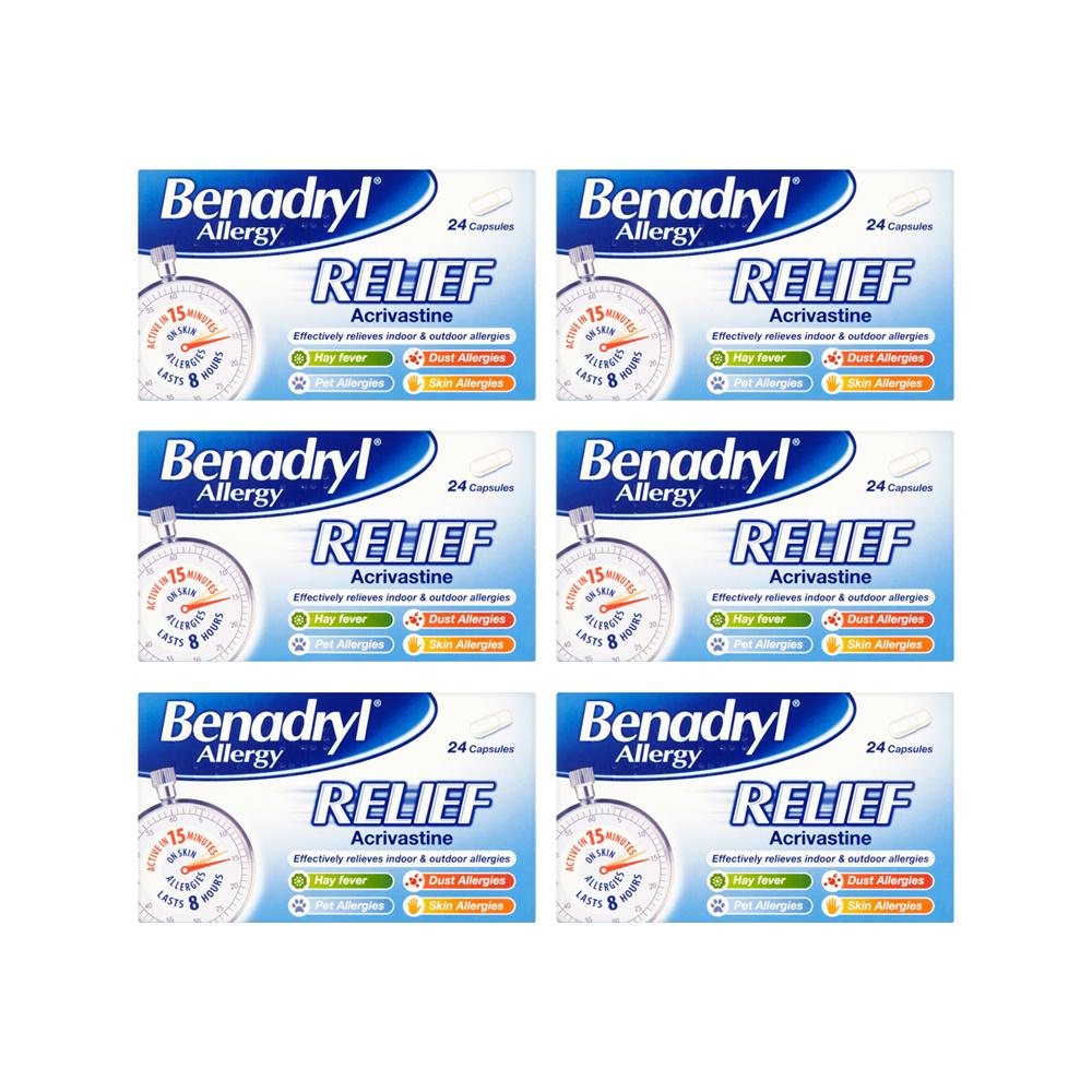 Benadryl Allergy Relief 24 Capsules Image 1