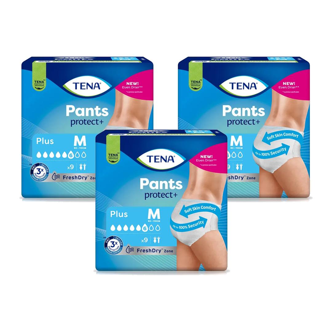 TENA Incontinence Pants Plus Medium Size 9 Pack Image 1