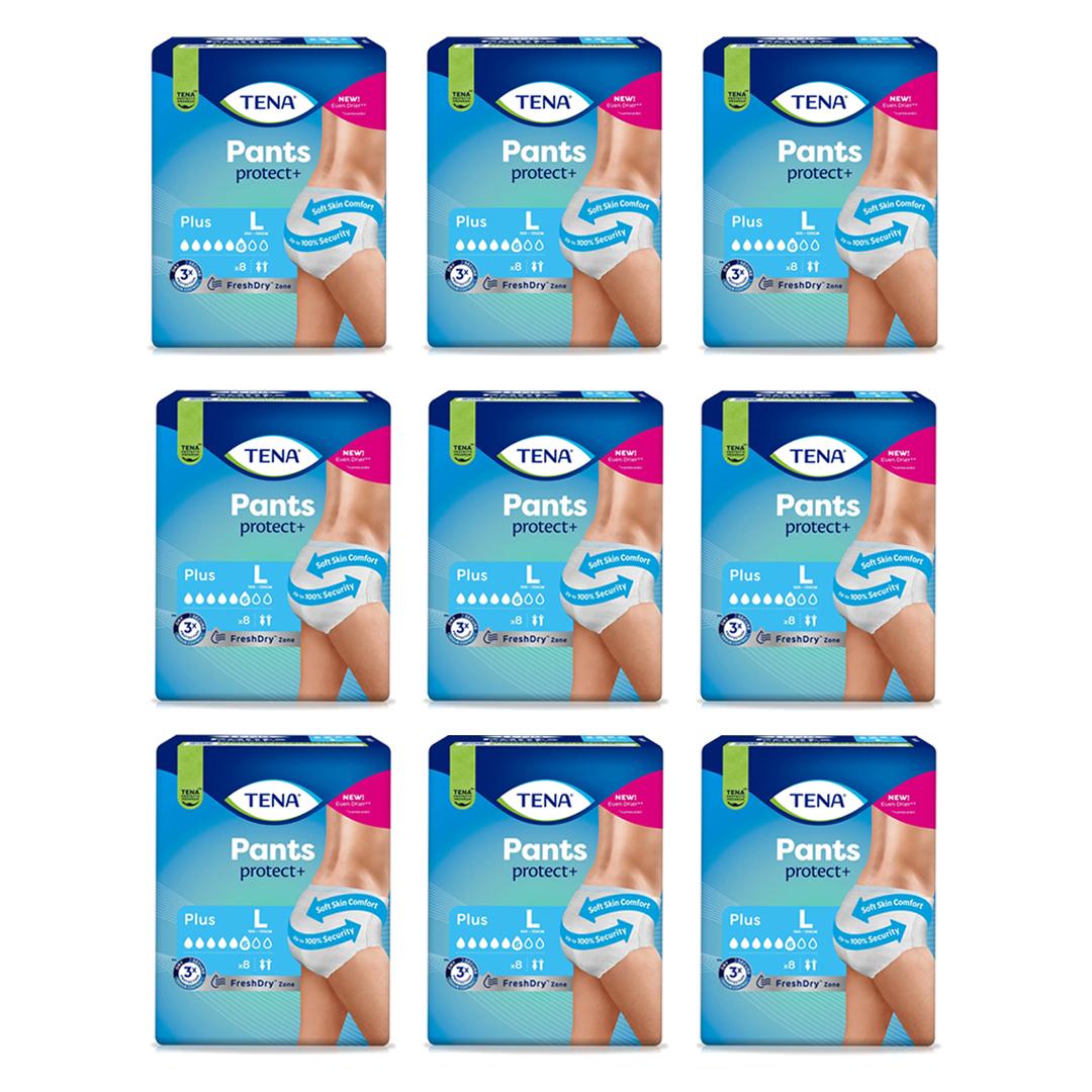 TENA Incontinence Pants Plus Large Size 8 Pack Image 1