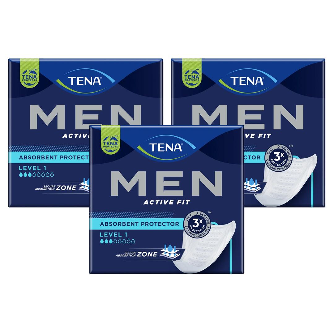 TENA Men Level 1 Incontinence Absorbent Protector 12 Pack Image 1