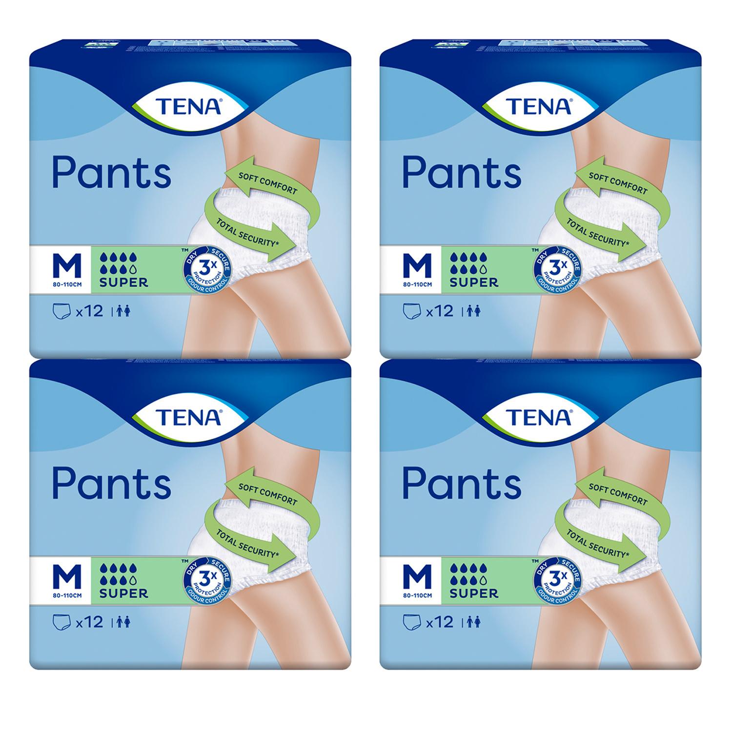 TENA Incontinence Pants Super Medium Size 12 Pack Image 1