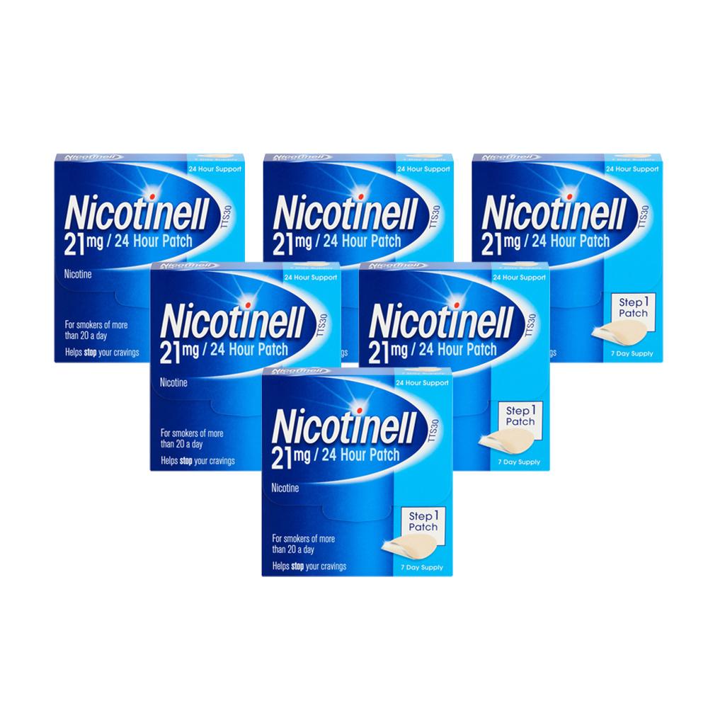 Nicotinell 21mg - 24 Hour Patches Step 1 7 Pack Image 1