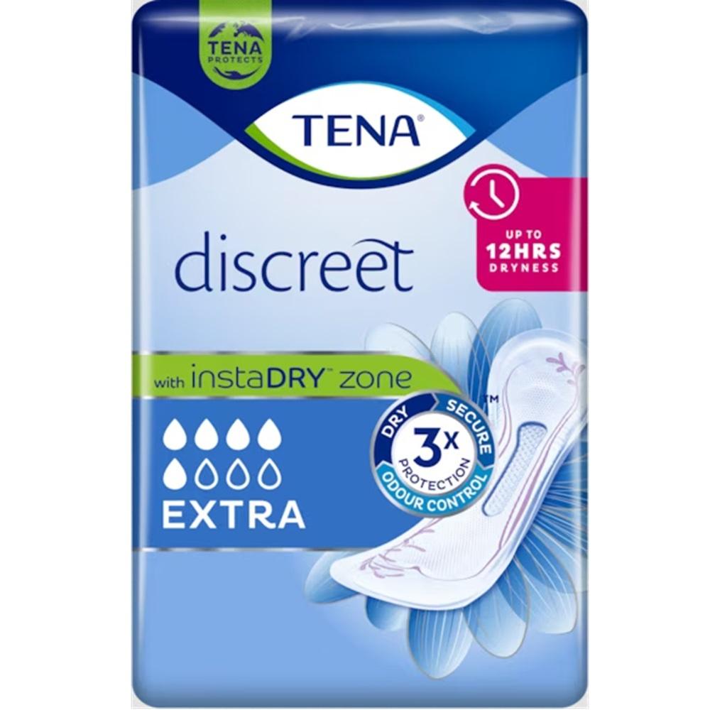 TENA Lady Discreet Extra incontinence Pads 10 Pack Image 1