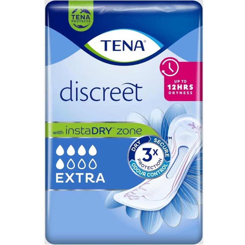 TENA Lady Discreet Extra incontinence Pads 10 Pack Image 1