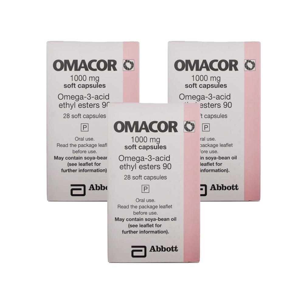 Omacor Capsules 1000mg 28 Capsules Image 1