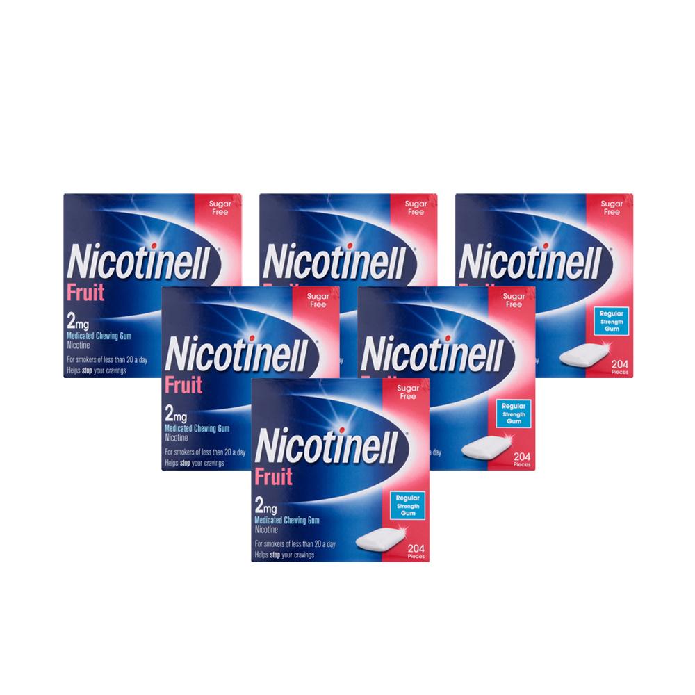 Nicotinell 2mg Fruit Gum 204 Pack Image 1