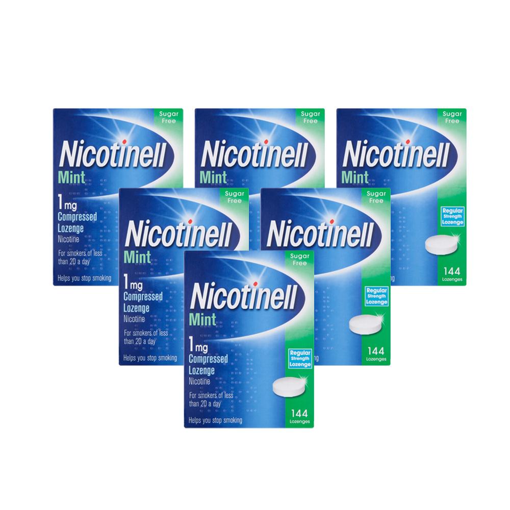 Nicotinell 1mg Compressed Lozenge - Mint 144 Pack Image 1