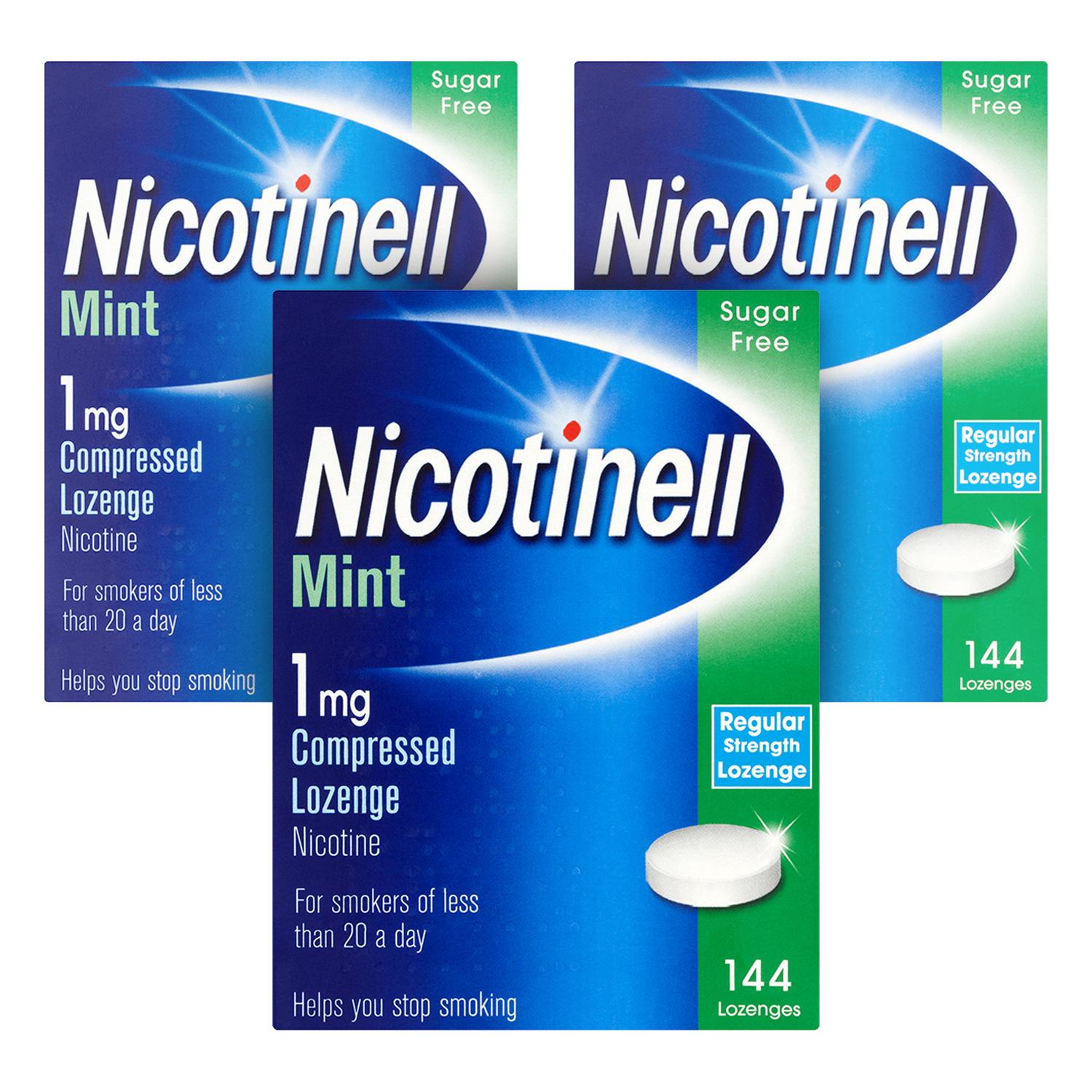 Nicotinell 1mg Compressed Lozenge - Mint 144 Pack Image 1