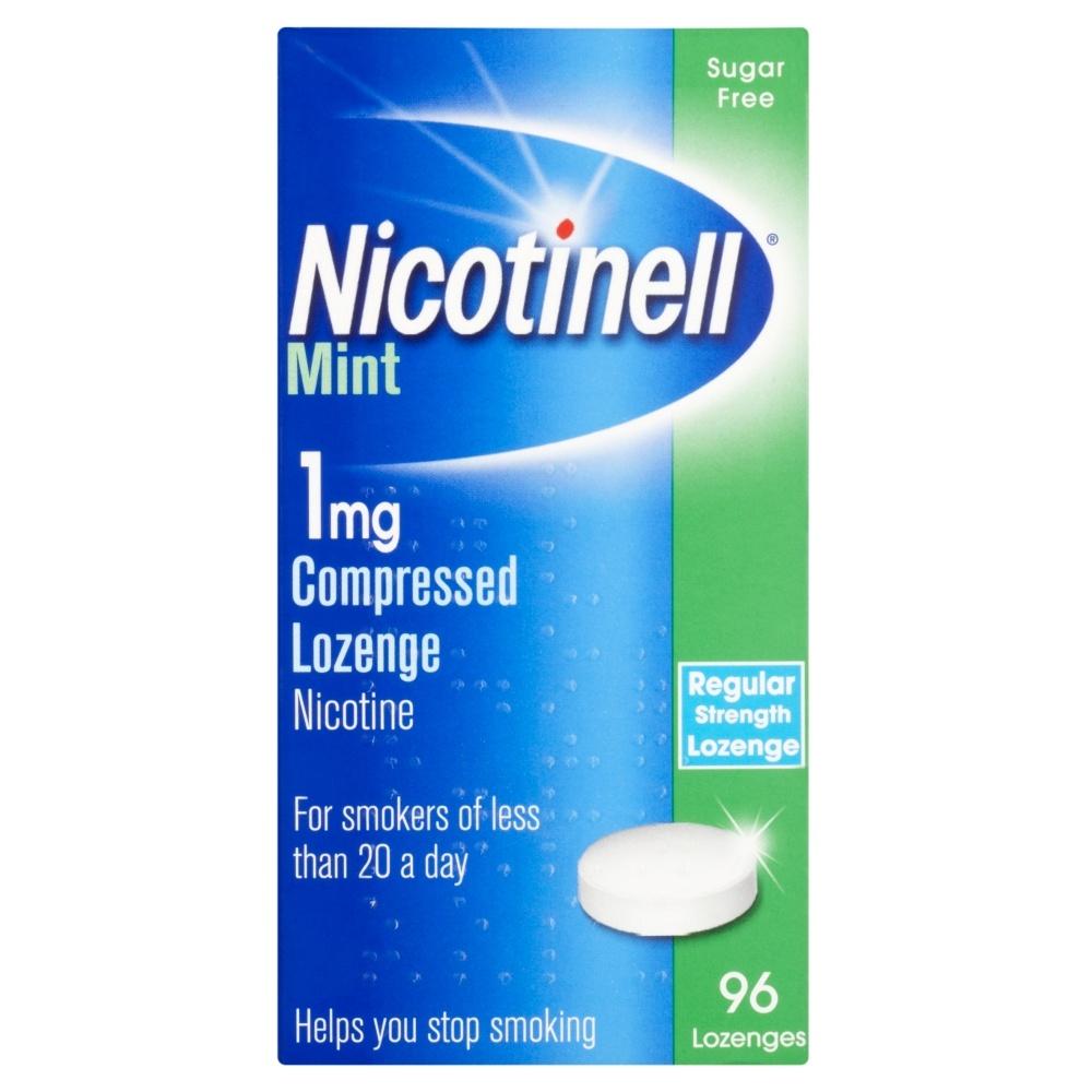Nicotinell 1mg Compressed Lozenges - Mint 96 Pack Image 1