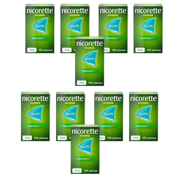 Nicorette Gum 2mg Freshmint 105 Pieces Image 1