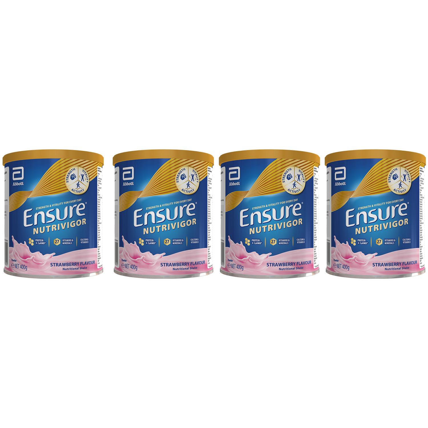 Ensure NutriVigor Shake Strawberry Flavour 400g Image 1