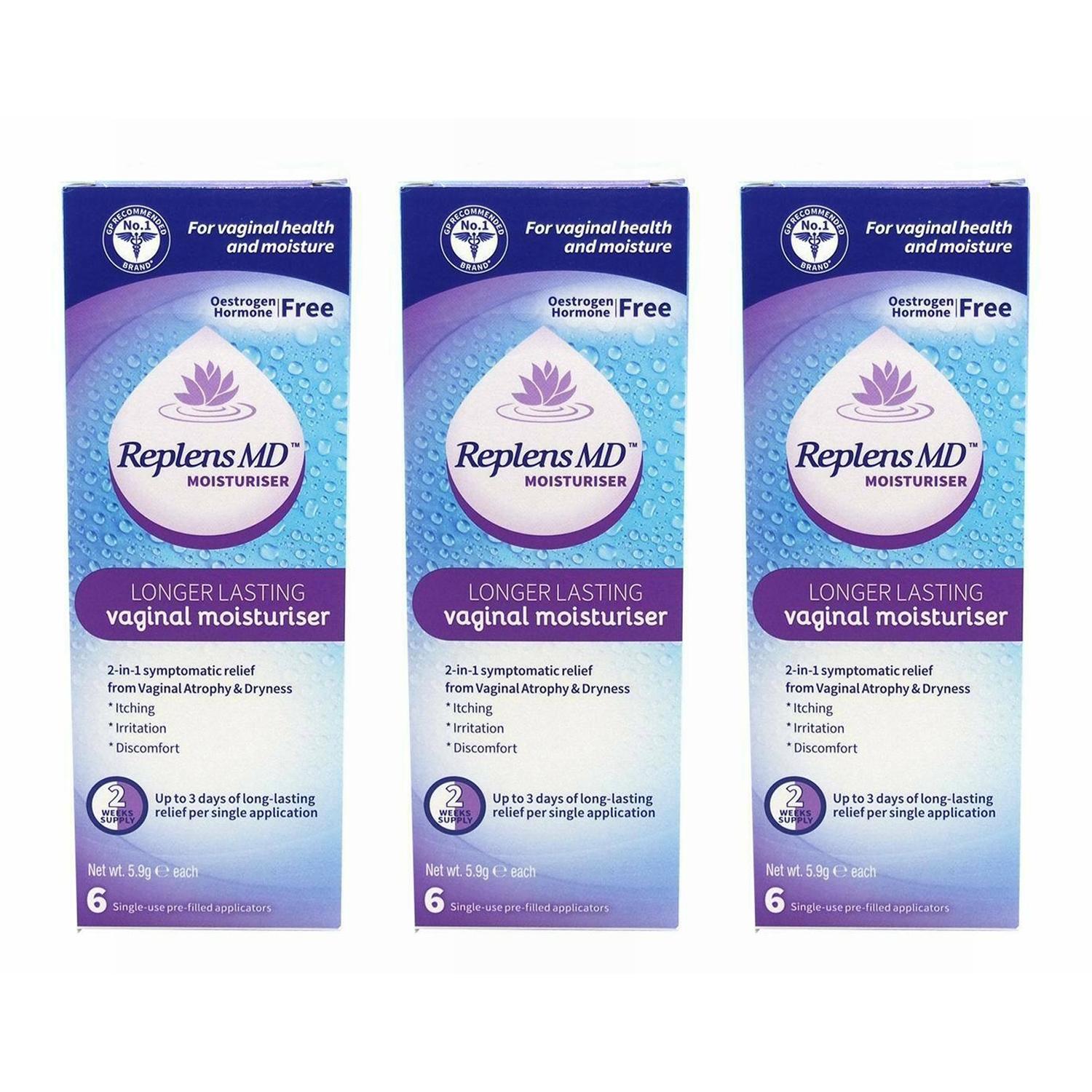Replens MD Vaginal Moisturiser 6 Applicators Image 1