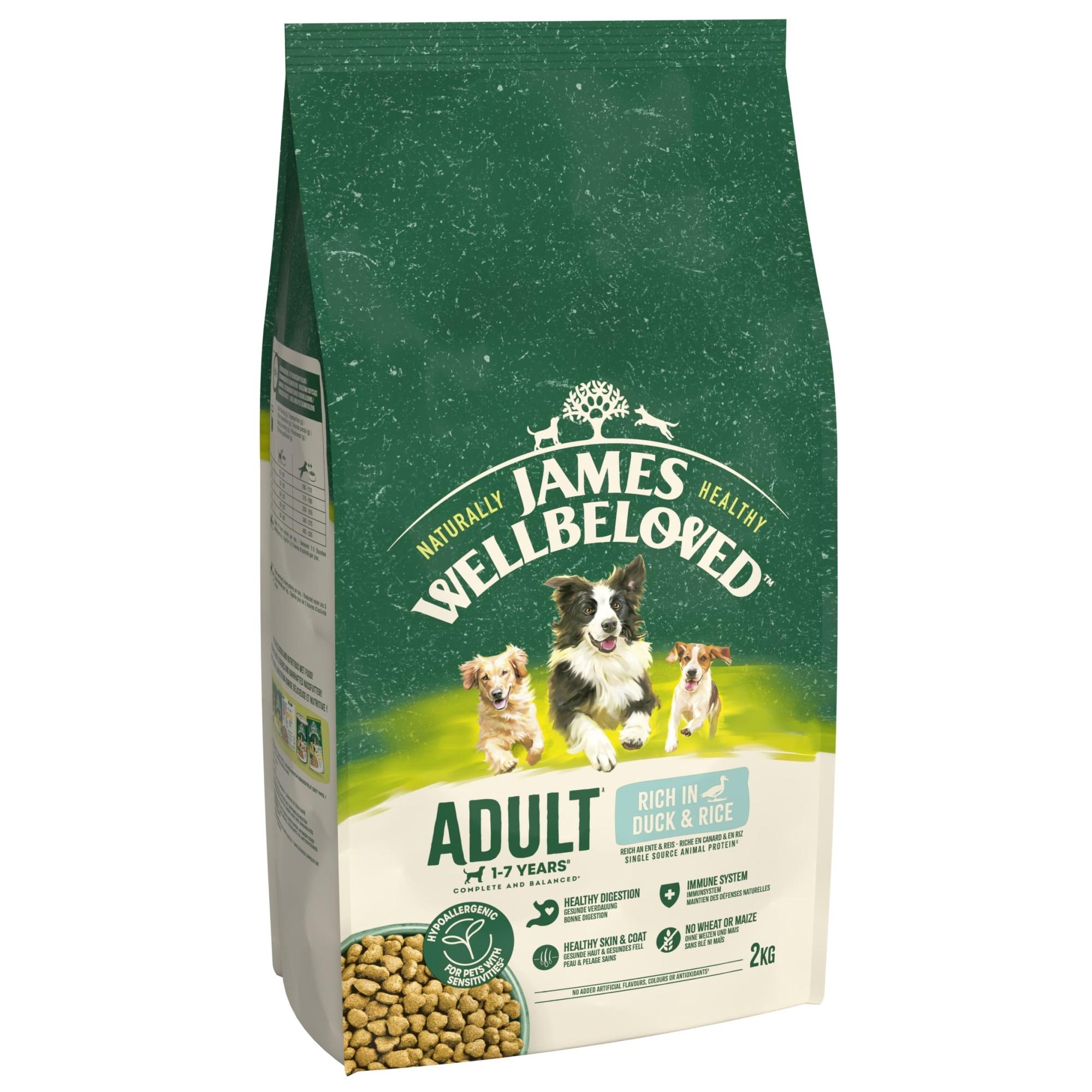 James Wellbeloved Dry Dog Adult Duck & Rice 2kg Image 1