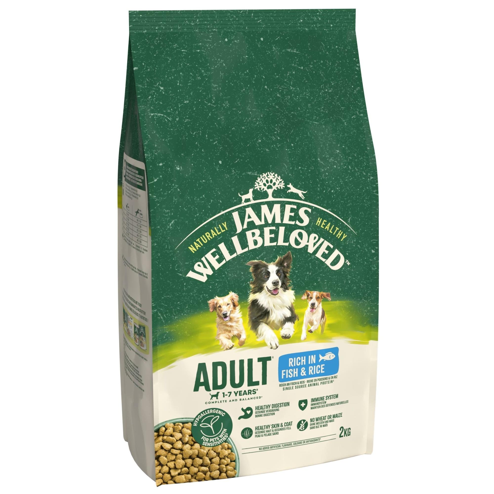 James Wellbeloved Dry Dog Adult Fish & Rice 2kg Image 1