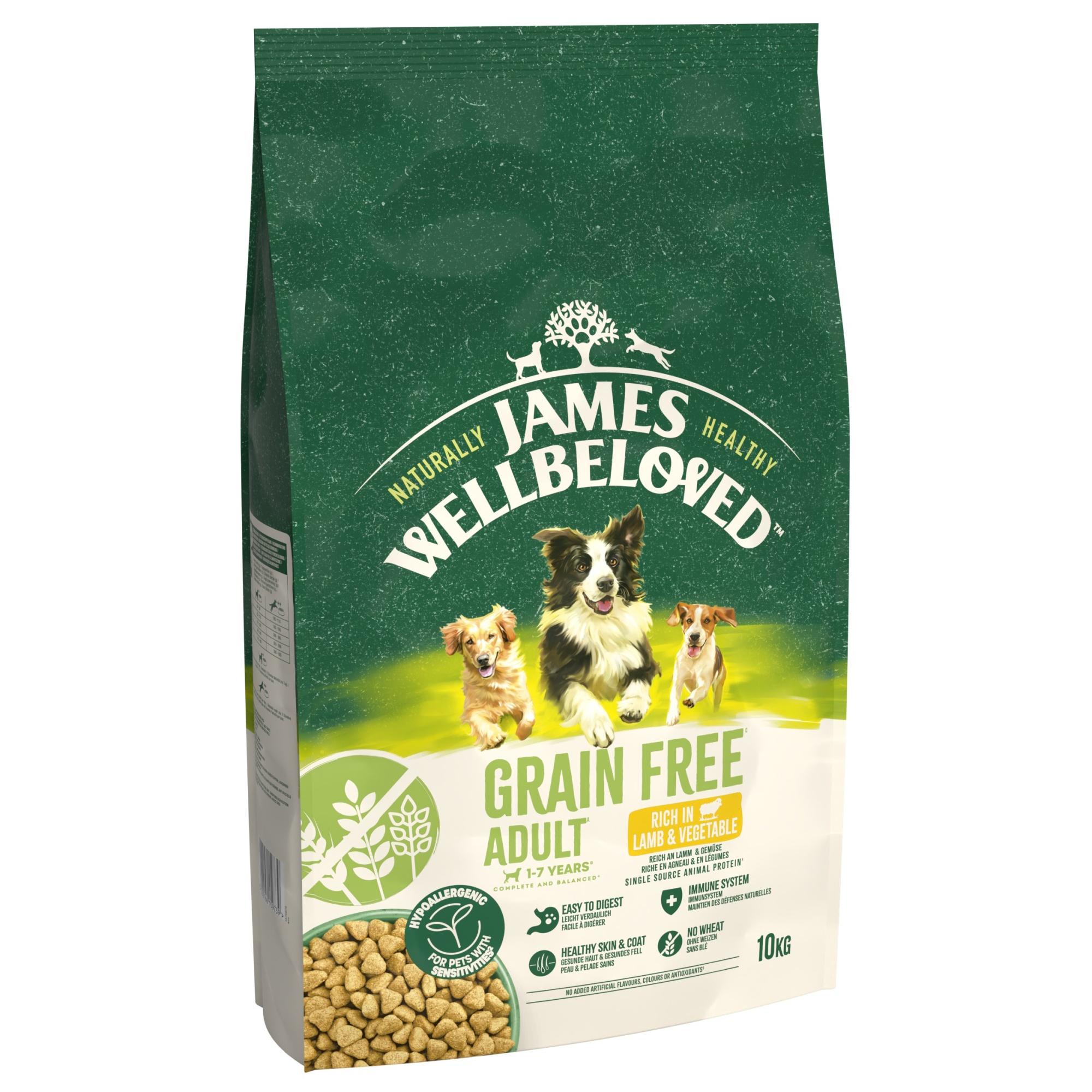James Wellbeloved Dry Dog Grain Free Adult Lamb & Veg 10kg Image 1
