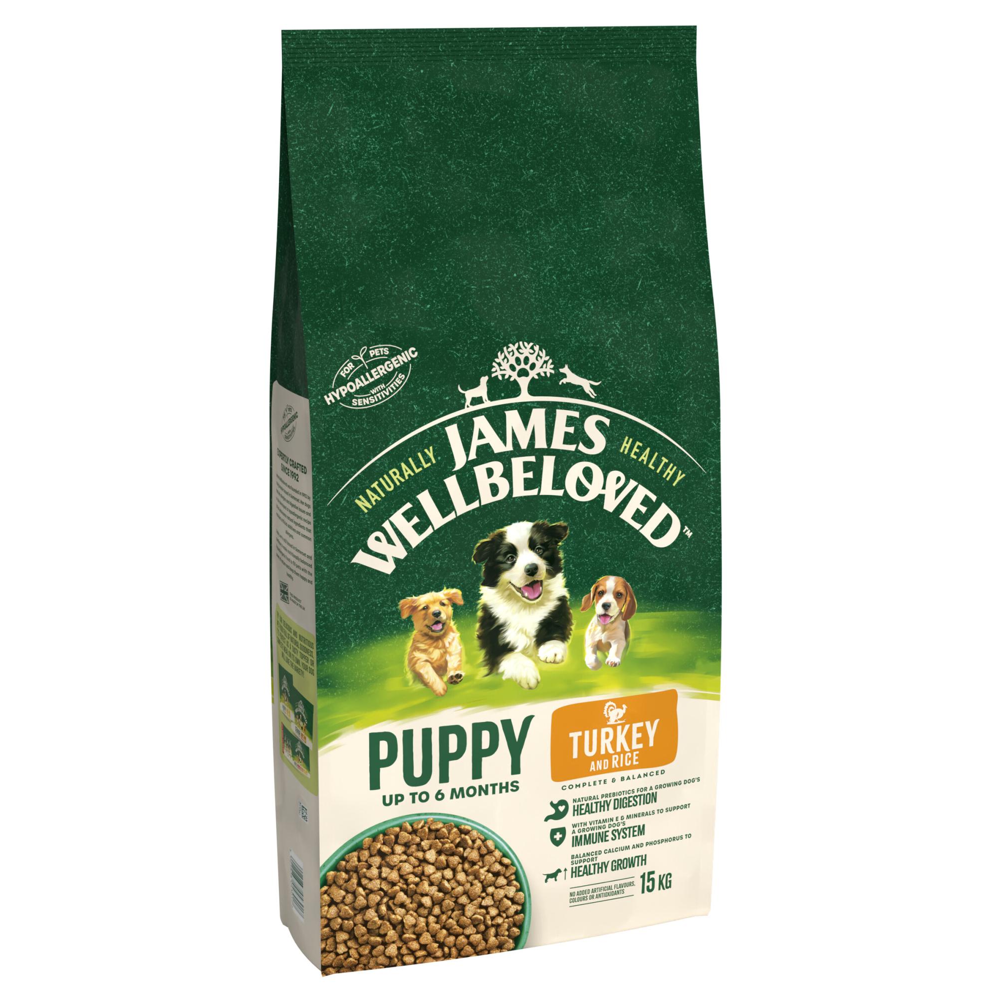 James Wellbeloved Dry Dog Puppy Lamb & Rice 15kg Image 1