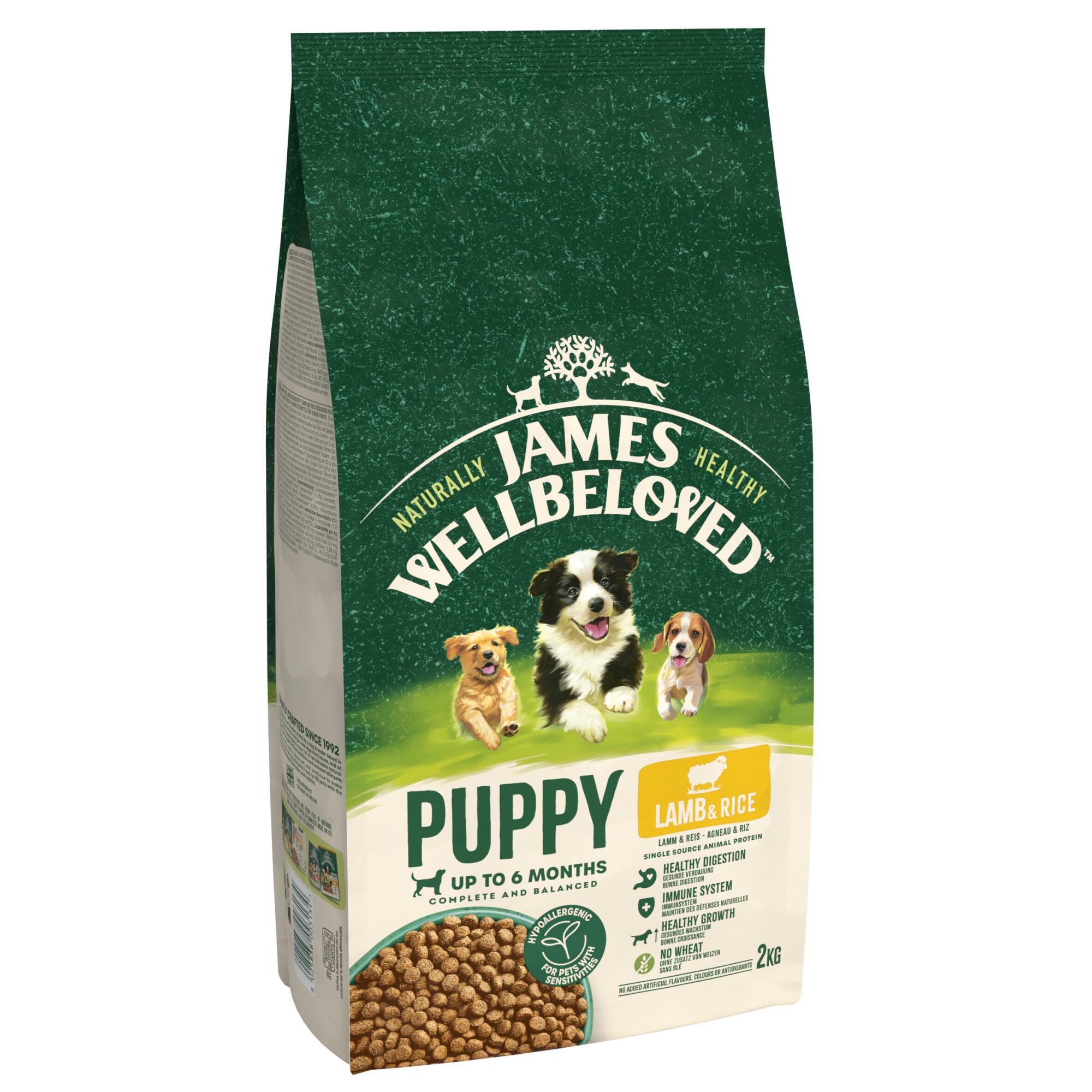 James Wellbeloved Dry Dog Puppy Lamb & Rice 2kg Image 1