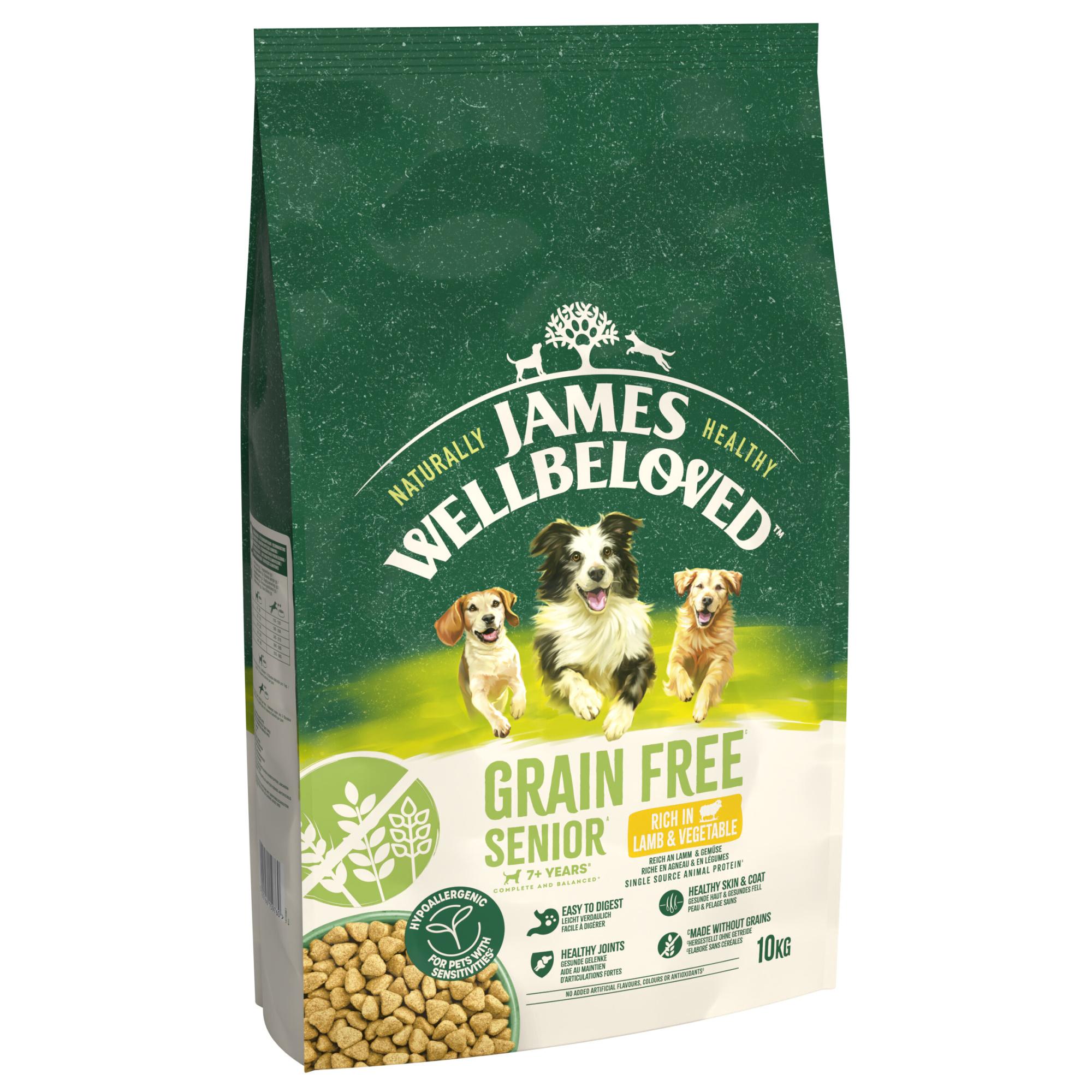 James Wellbeloved Dry Dog Grain Free Senior Lamb & Veg 10kg Image 1