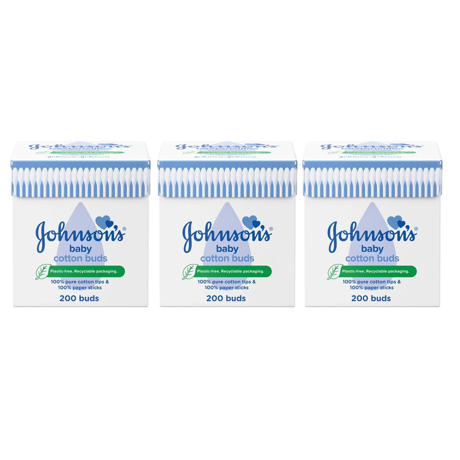 Johnson's Baby Cotton Buds 200 Buds Image 1