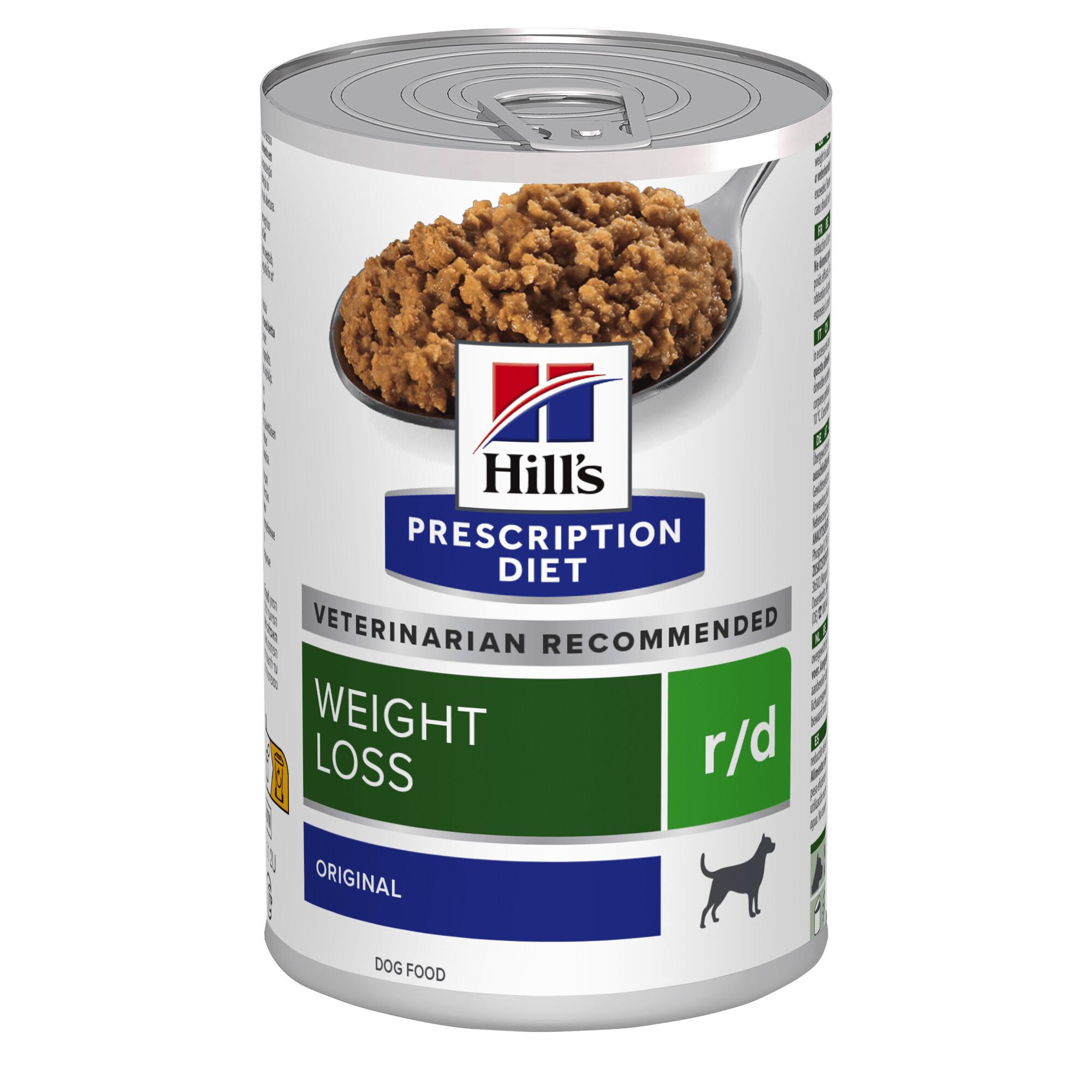 Hills Prescription Diet r/d Weight Reduction Wet Dog Food 12x350g Can Image 1