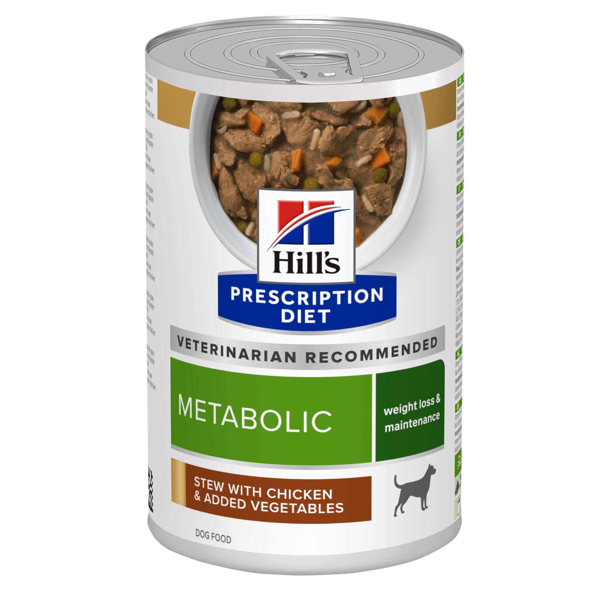 Hills Prescription Diet Metabolic Weight Management Stew Dog Food 12x354g Can Image 1