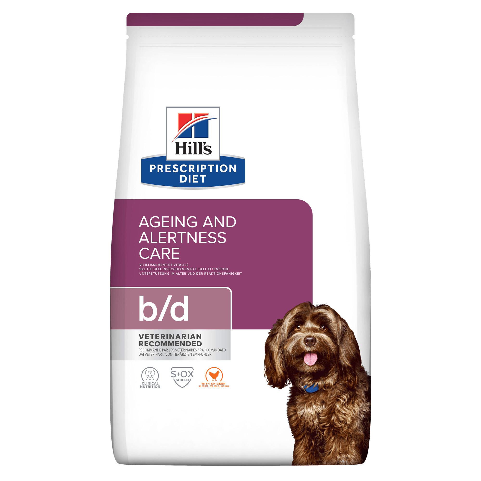 Hills Prescription Diet b/d Brain Ageing Care Dry Dog Food 12kg Image 1