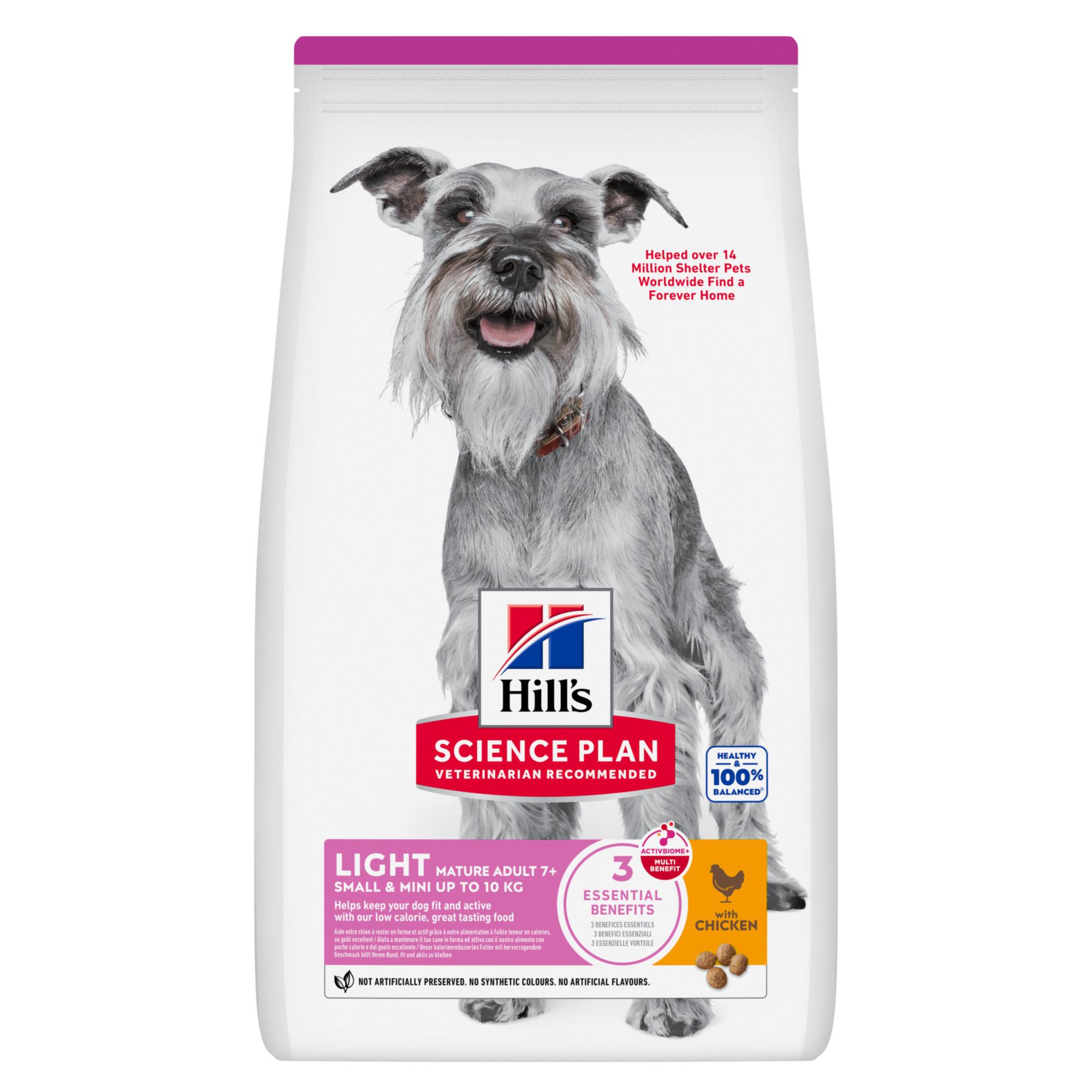 Hills Science Plan Light Small & Mini Mature Adult Dog Food 2.5kg Image 1