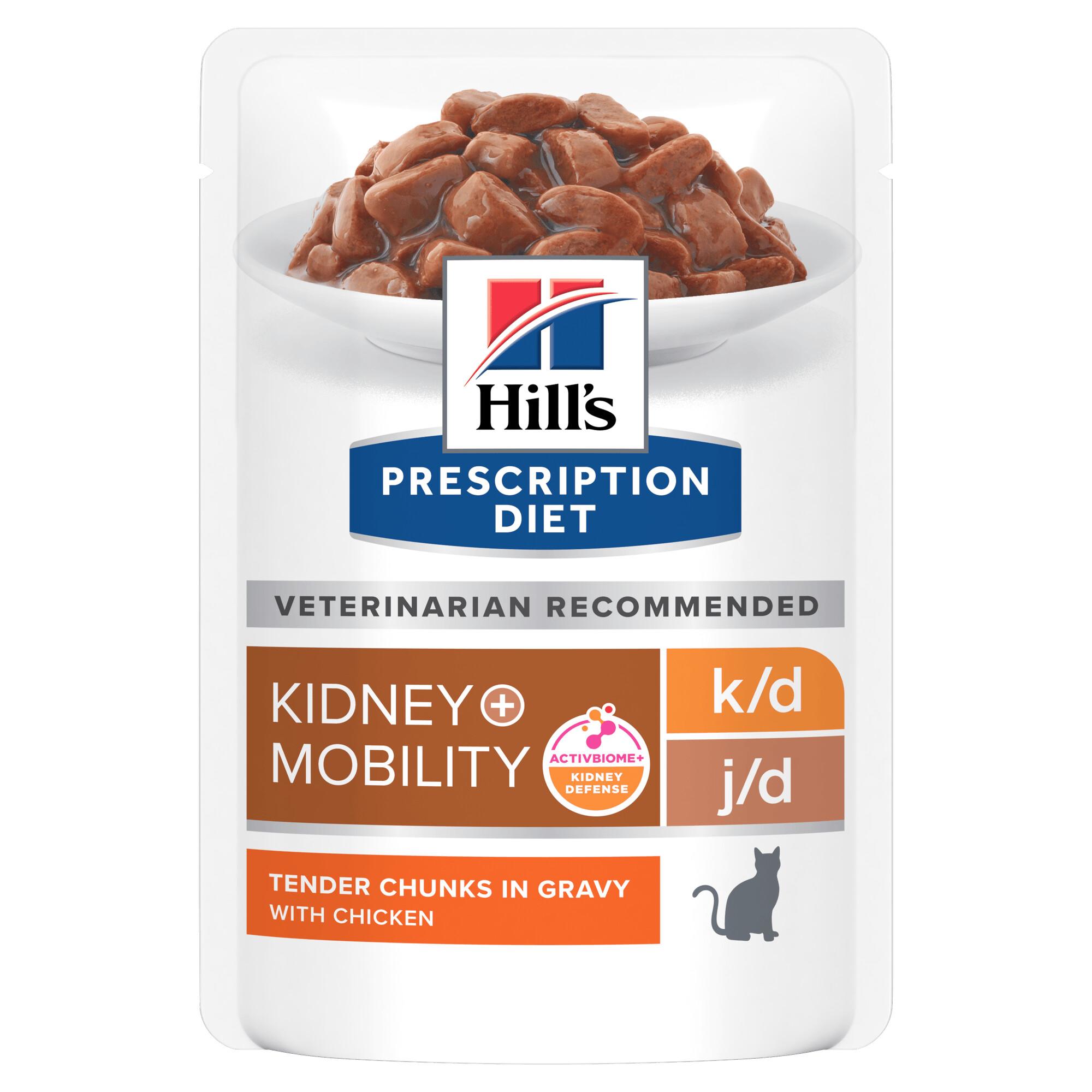 Hills Prescription Diet k/d Mobility Cat Pouch 12x85g Pouch Image 1