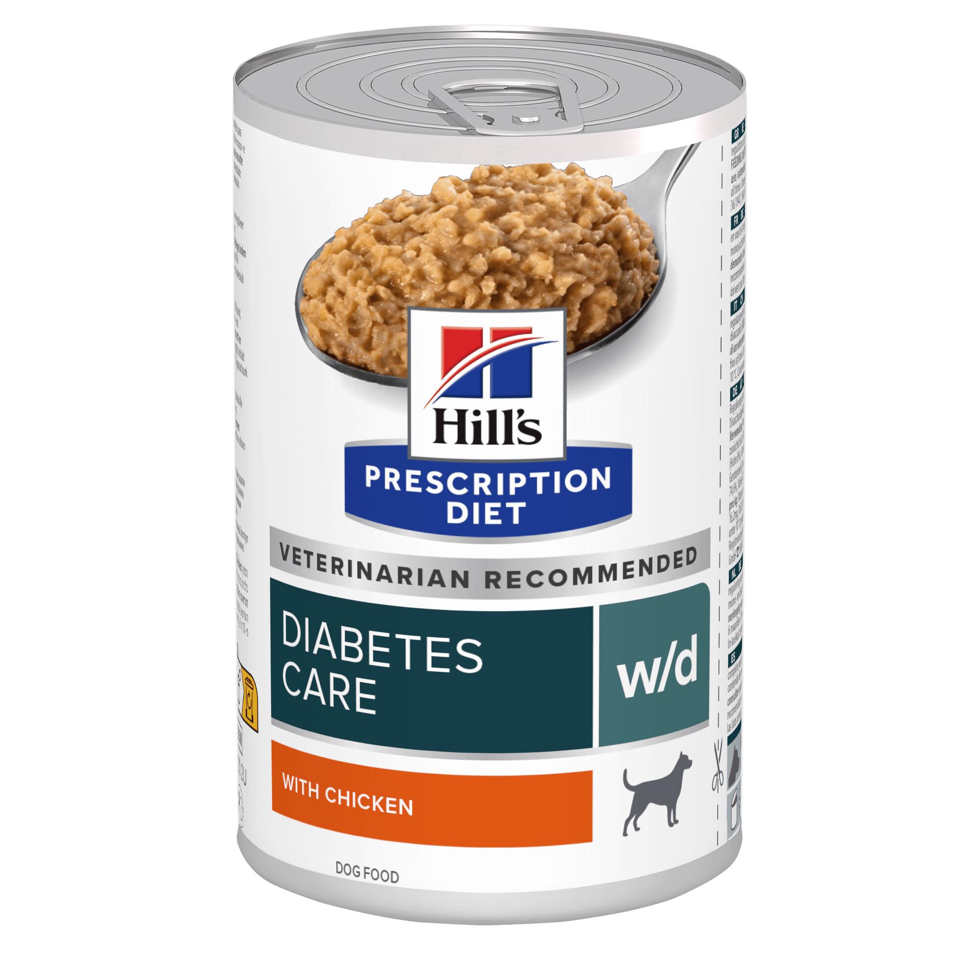 Hills Prescription Diet w/d Diabetes Care Wet Dog Food 12x370g Can Image 1