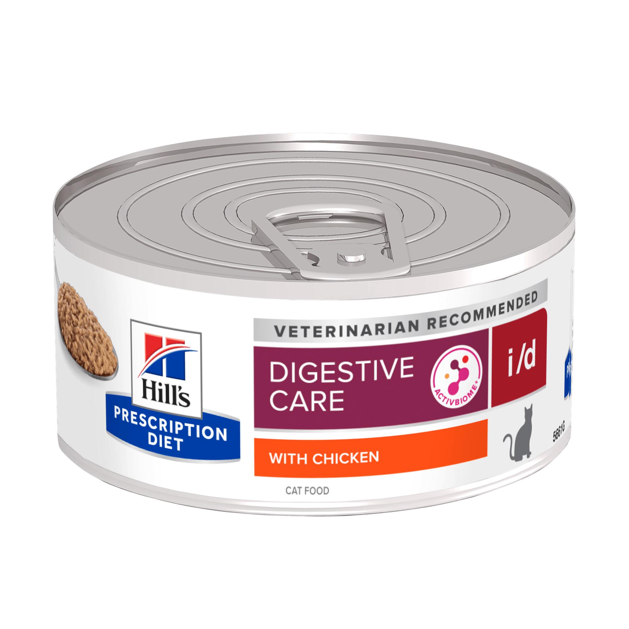 Hills Prescription Diet i/d Digestive Care Wet Cat Food 24x156g Can Image 1