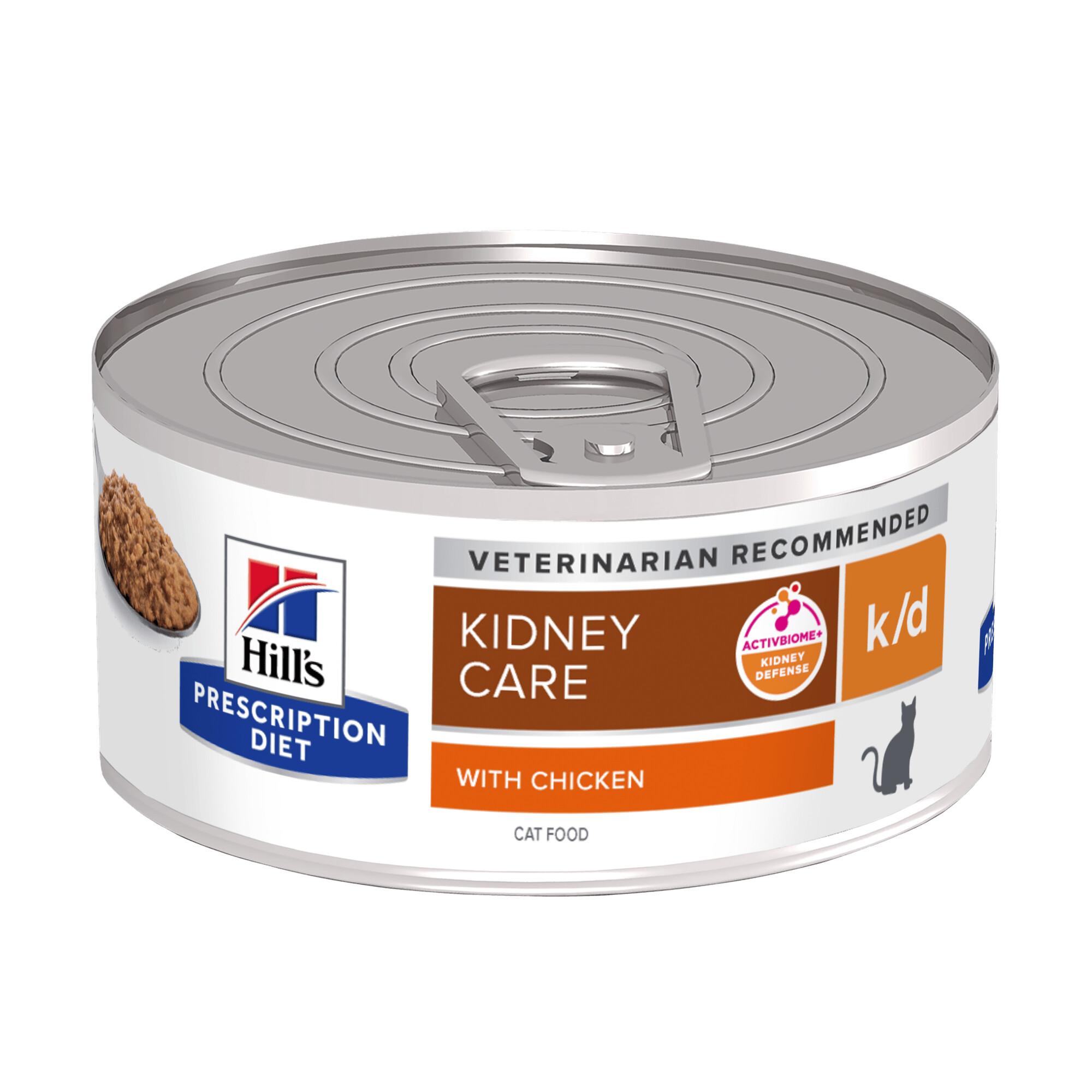 Hills Prescription Diet k/d Kidney Care Wet Cat Food 24x156g Can Image 1