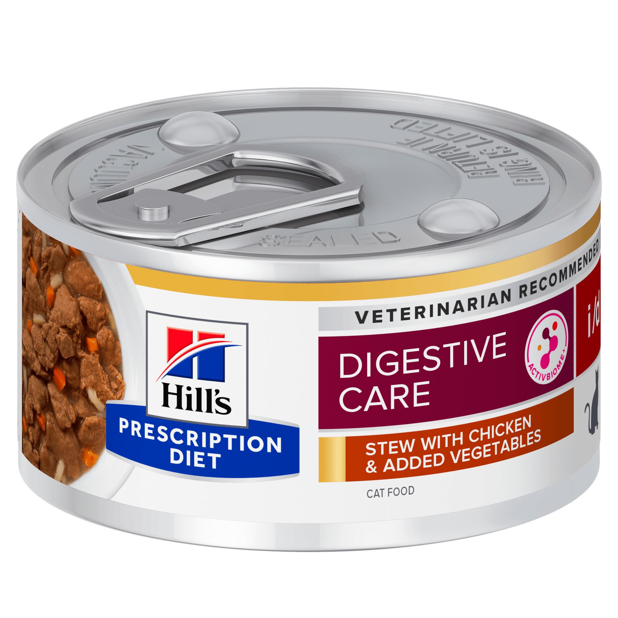 Hills Prescription Diet i/d Digestive Care Stew Cat Food 24x82g Can Image 1