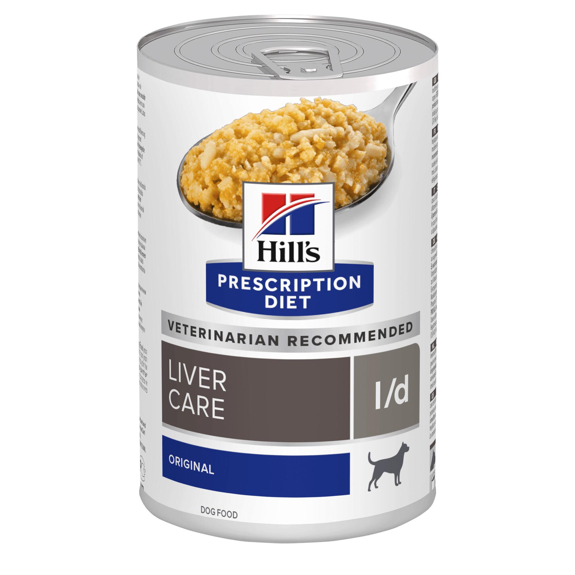 Hills Prescription Diet l/d Liver Care Wet Dog Food 12x370g Can Image 1