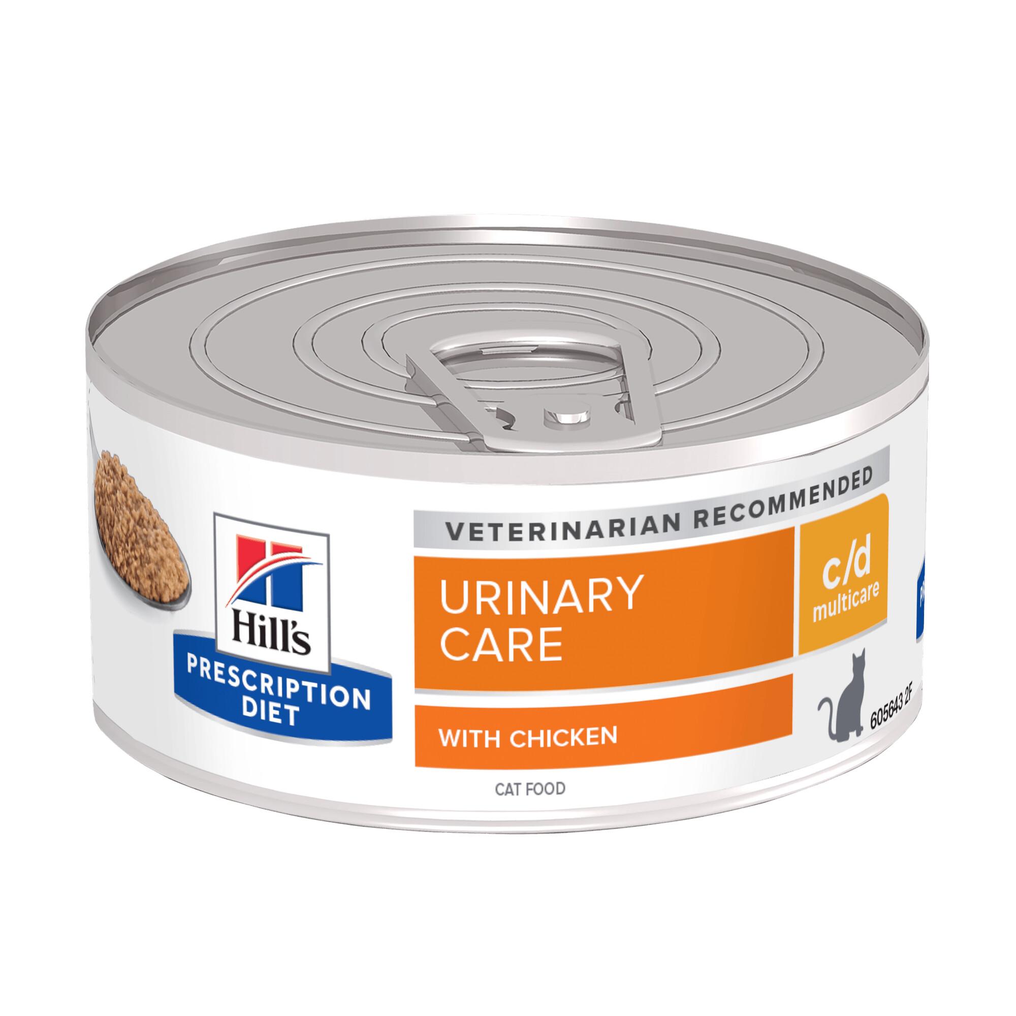 Hills Prescription Diet c/d Multicare Urinary Care Wet Cat Food 24x156g Can Image 1