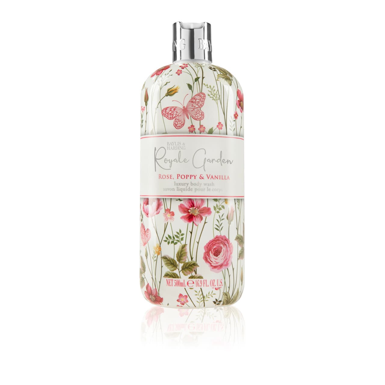 Poppy Harding Baylis & Harding Royale Garden Rose, Poppy & Vanilla Body Wash 500ml ...