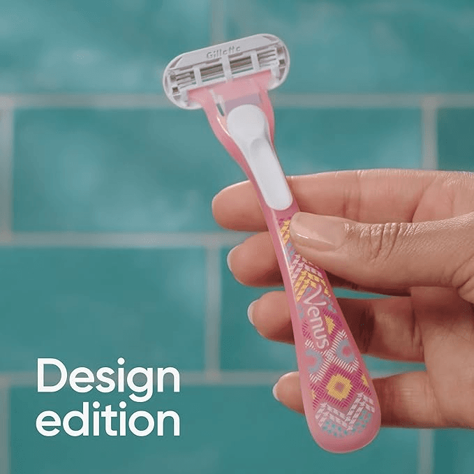 Gillette Pink Razor Gillette Venus Pink Treasures Disposable Razors 3 Pack | Pharmacy2U