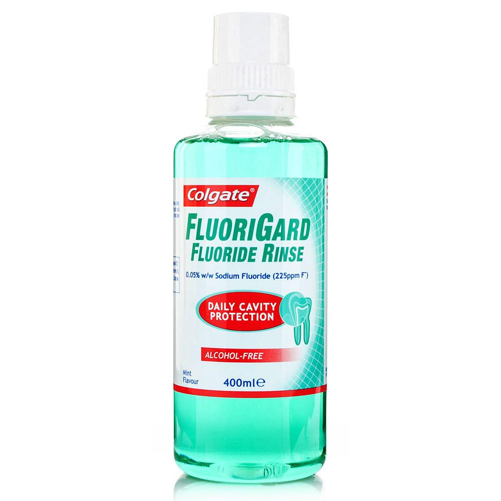 Colgate Fluorigard Fluoride Rinse Alcohol Free Mint 400ml | Pharmacy2U